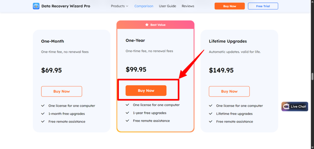 EaseUS Buy Now page